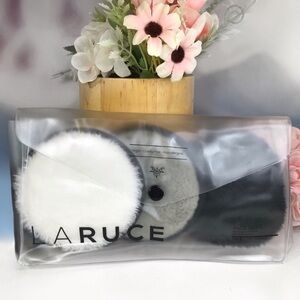 LARUCE Beauty Face Disks Reusable Makeup Remover Pads Set of 3 in Case *BNIP